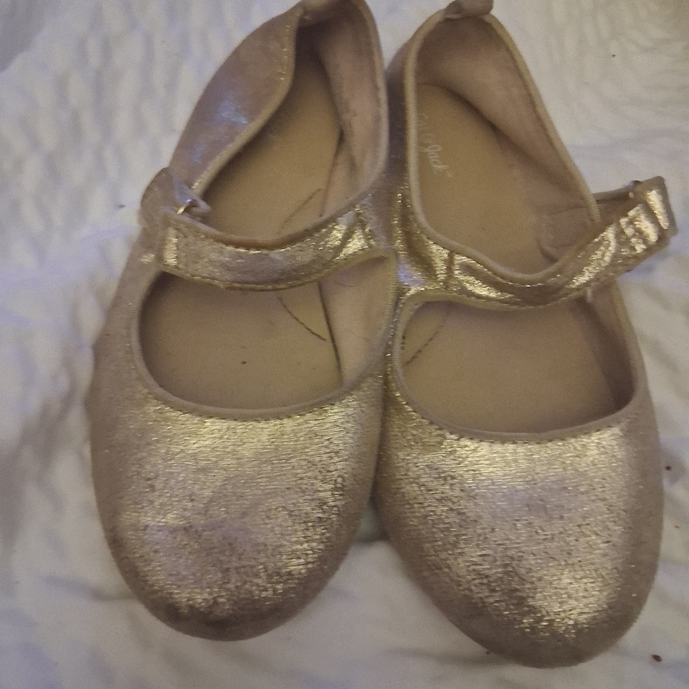 Cat & Jack Gold Kids Shoes
